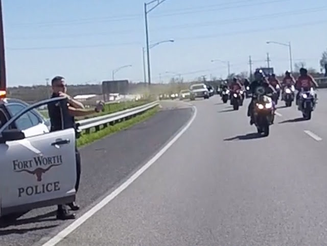 Forth Worth Cop Caught Macing Bikers