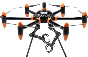 Drone with grabbing claw arms can lift 44 pounds